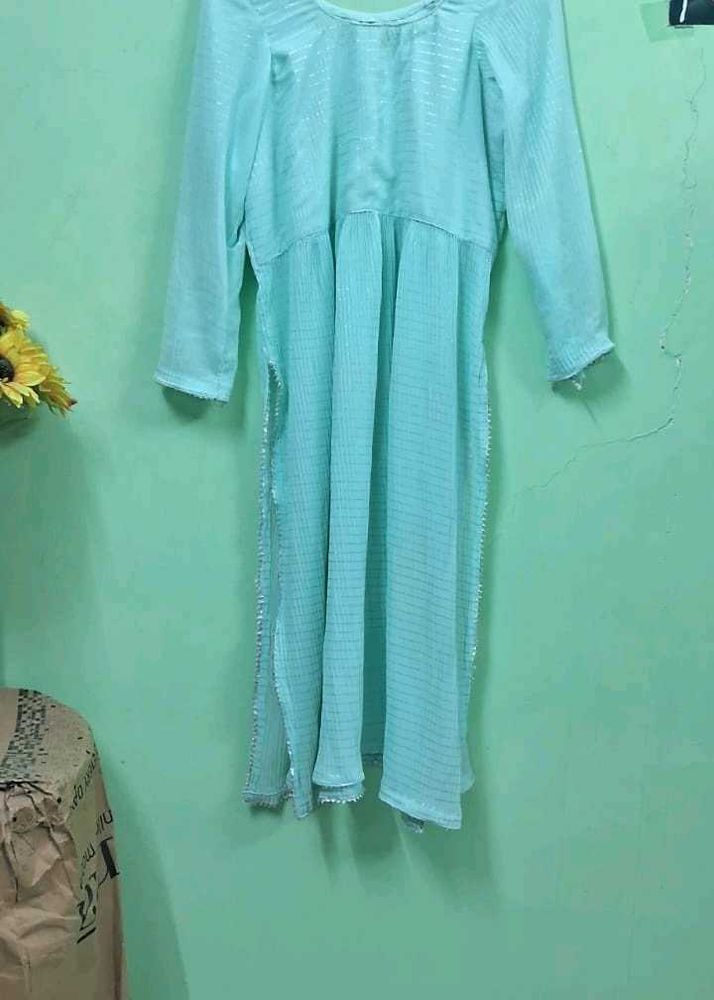 Flowy Mint Green Kurta