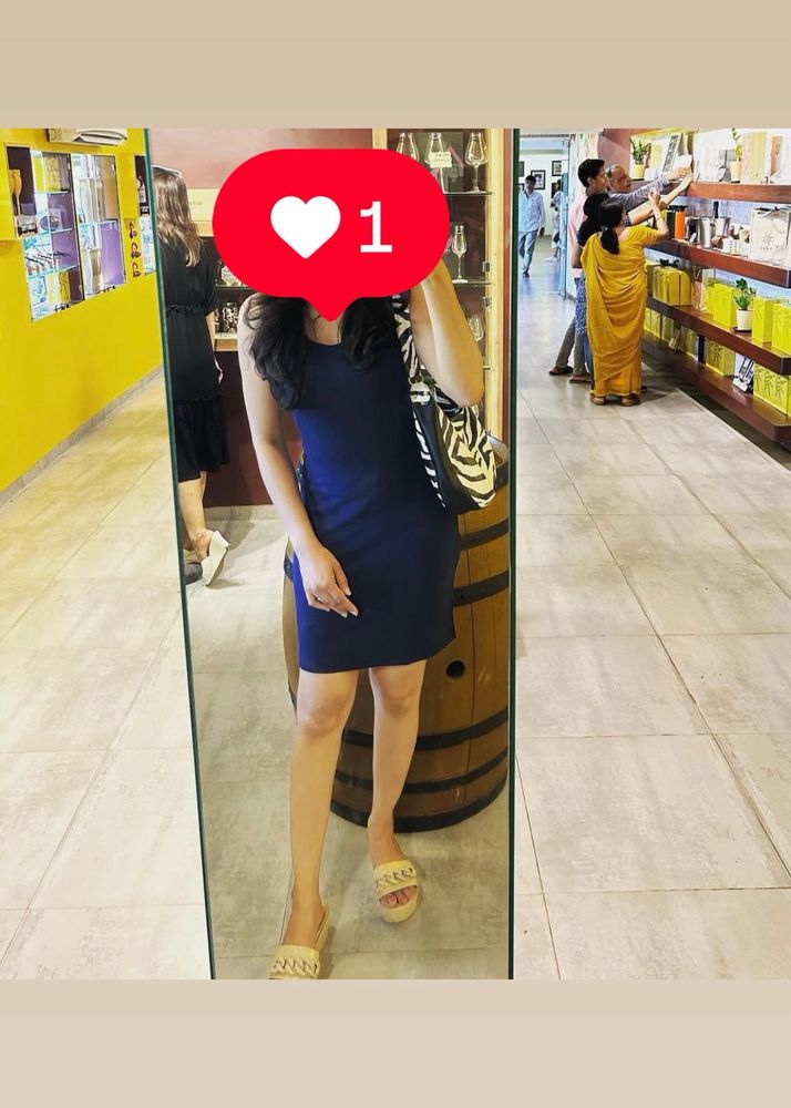 Navy Blue Sleeveless Dress