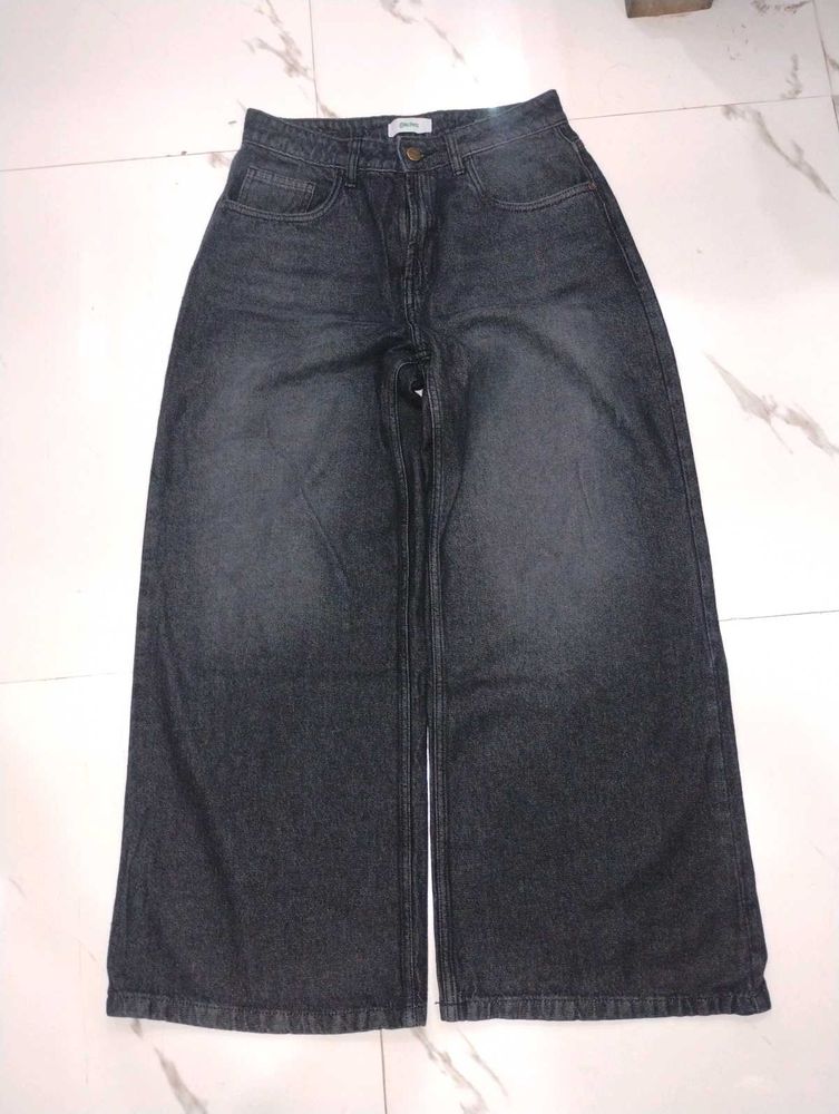 Wide Leg Denim Jeans