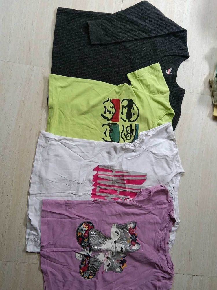Bundle of 4 Girls T-Shirts