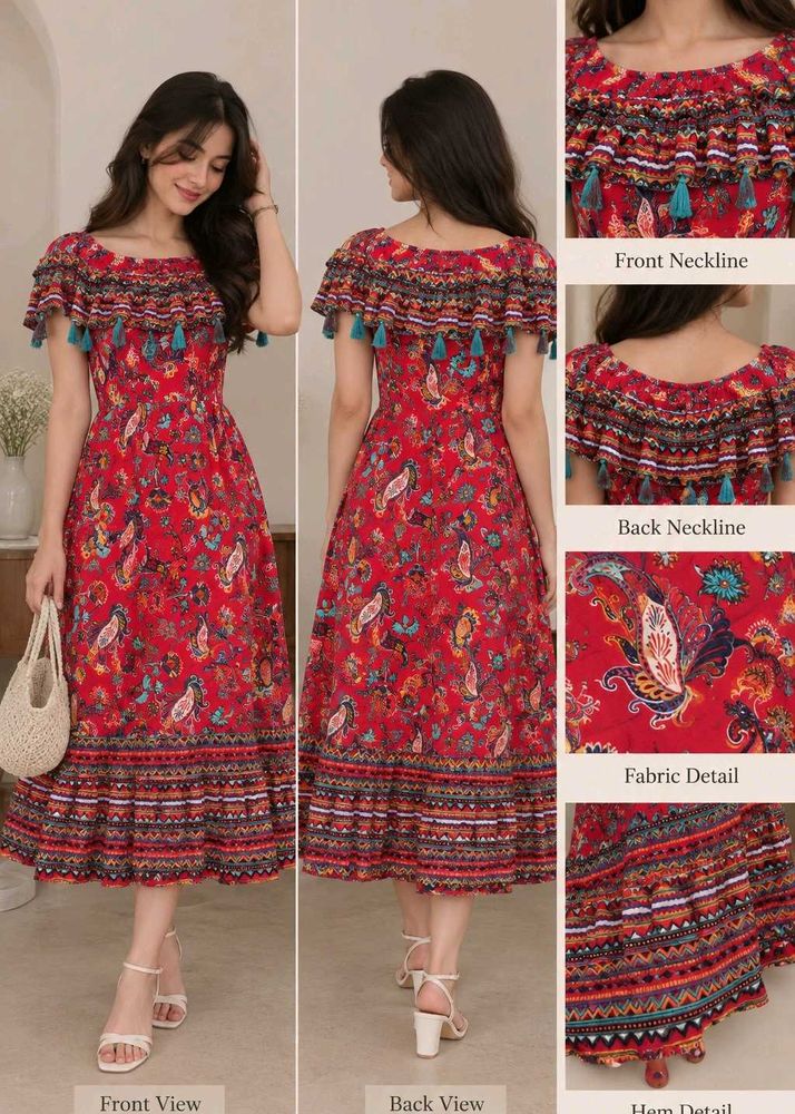 BOHO RED Dress