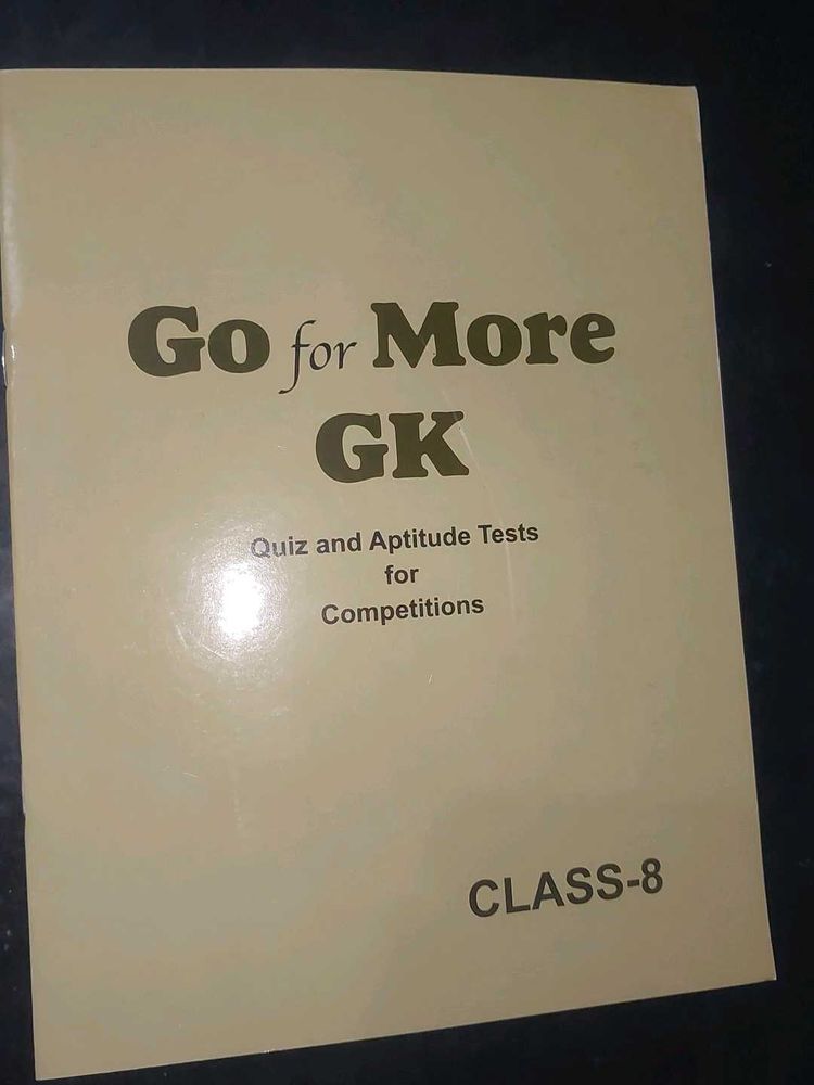 Go for More GK - Class 8 Quiz &amp; Aptitude Book