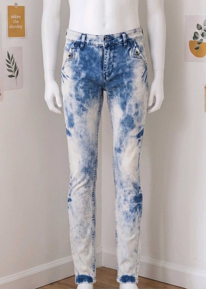 Stylish Acid Wash Jeans
