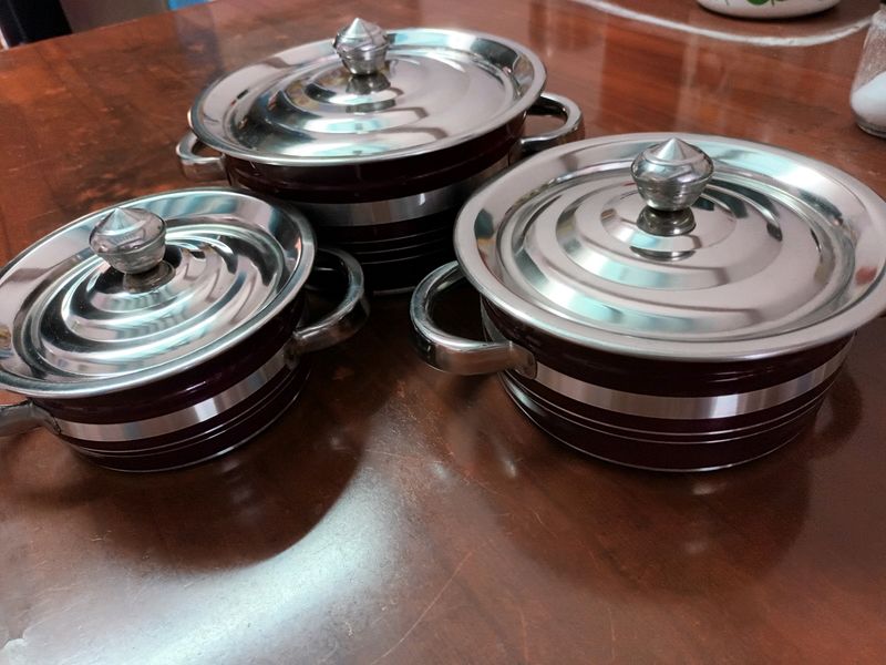 Steel Vessel Set - 3 - Unused