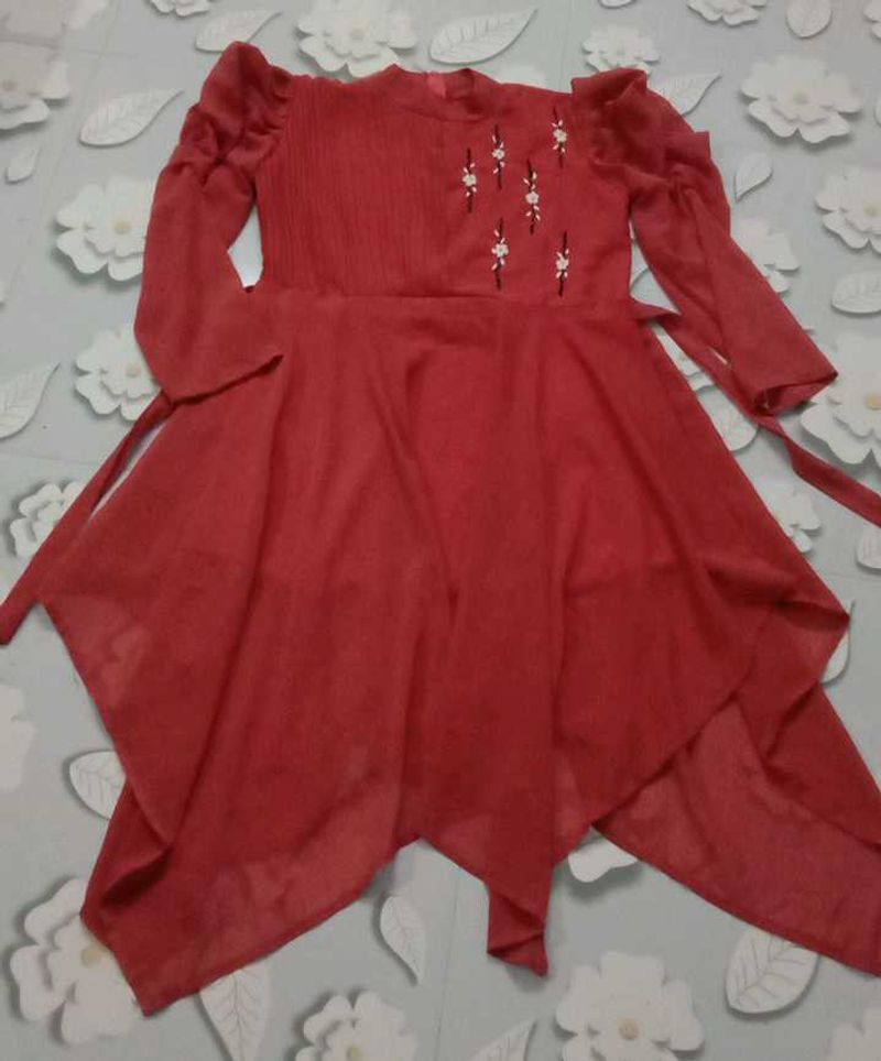 Embroidered Flowy Ethnic Gown