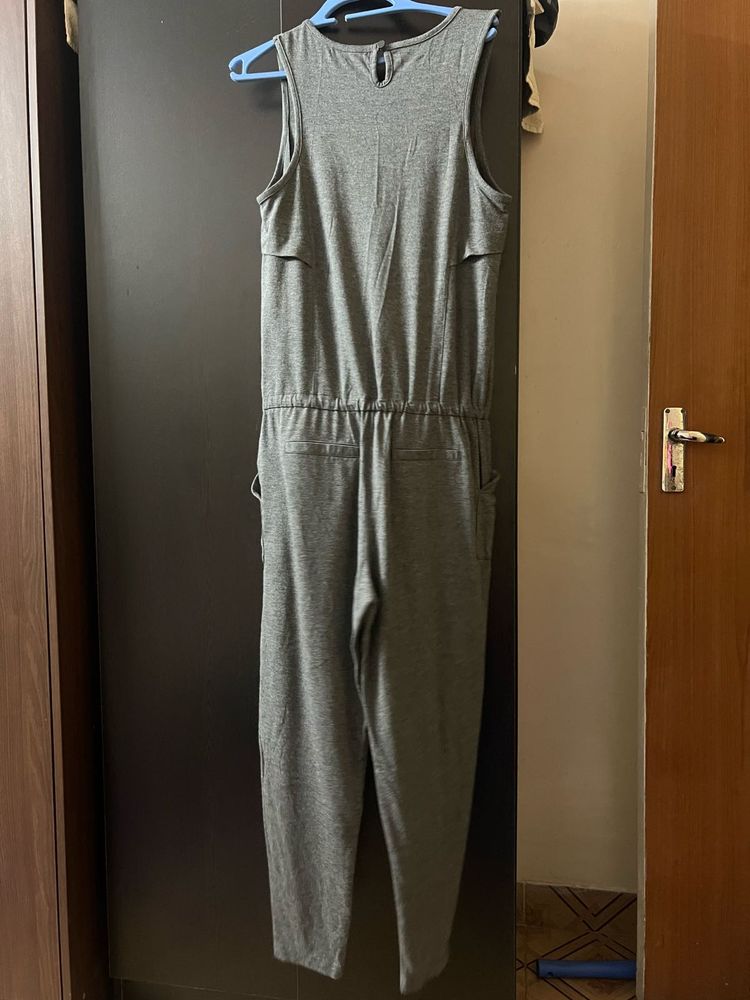 Grey Casual Jumpsuit