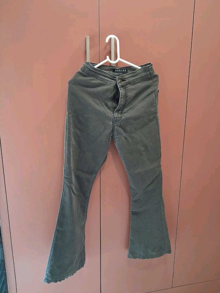 Flared Grey Jeans