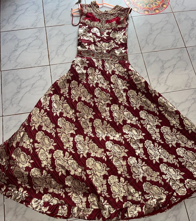 Long Ethnic Gown Size-M