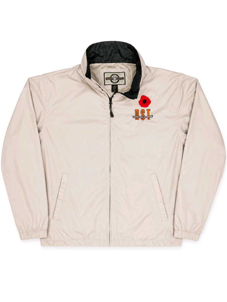 Premium Men's Casual Jacket with Poppy Emblem