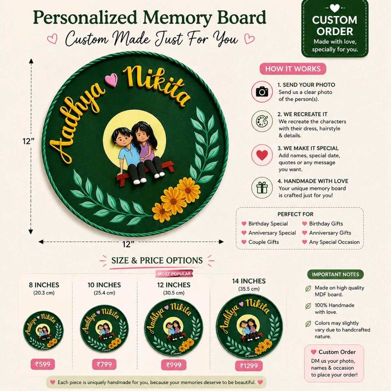 Personalized Memory Board💓