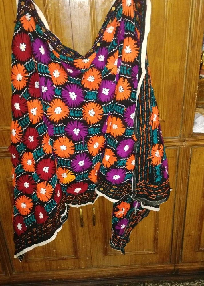 Embroidered Phulkari Dupatta