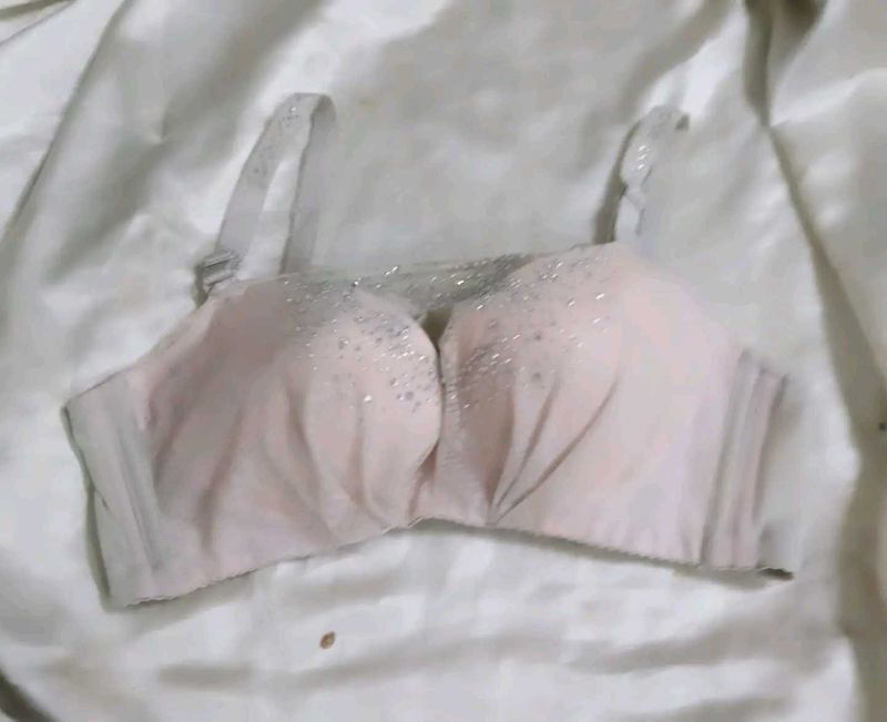 Sparkly Pink Padded Bra