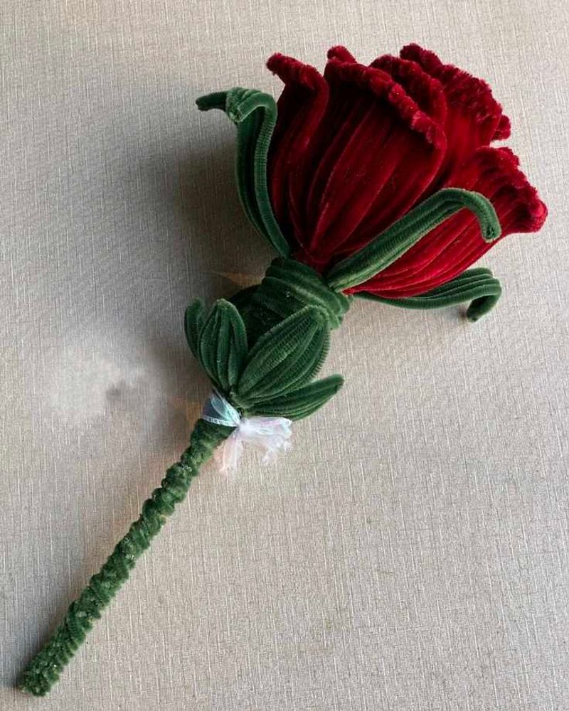 Red Velvet Rose Decoration