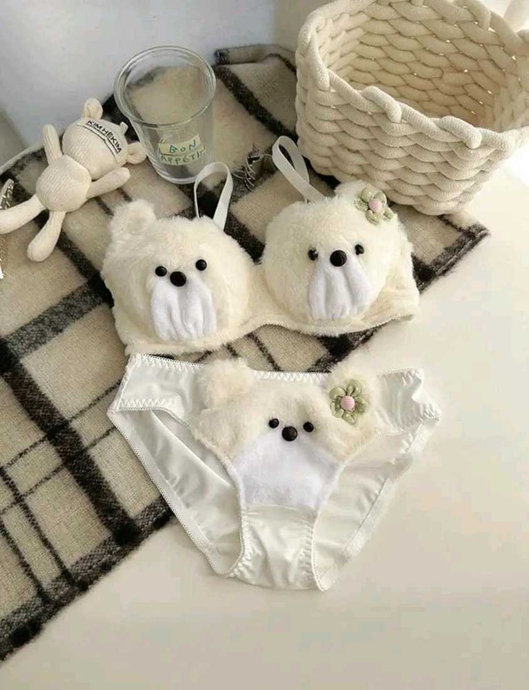 Cute Teddy Bear Lingerie Set