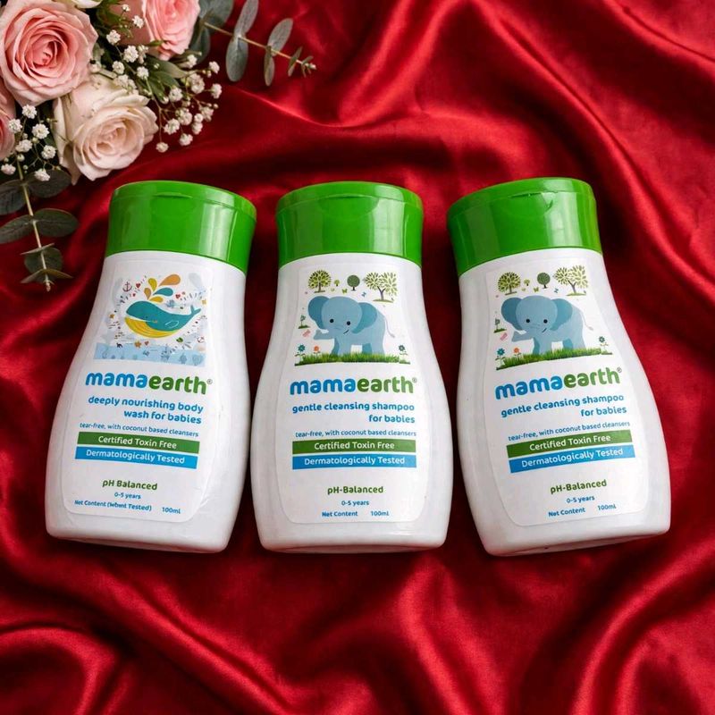 Mamaearth Baby Wash &amp; Shampoo Set 3