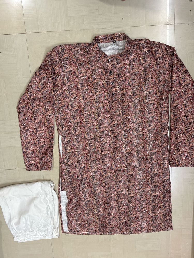 Men's Printed Kurta Set