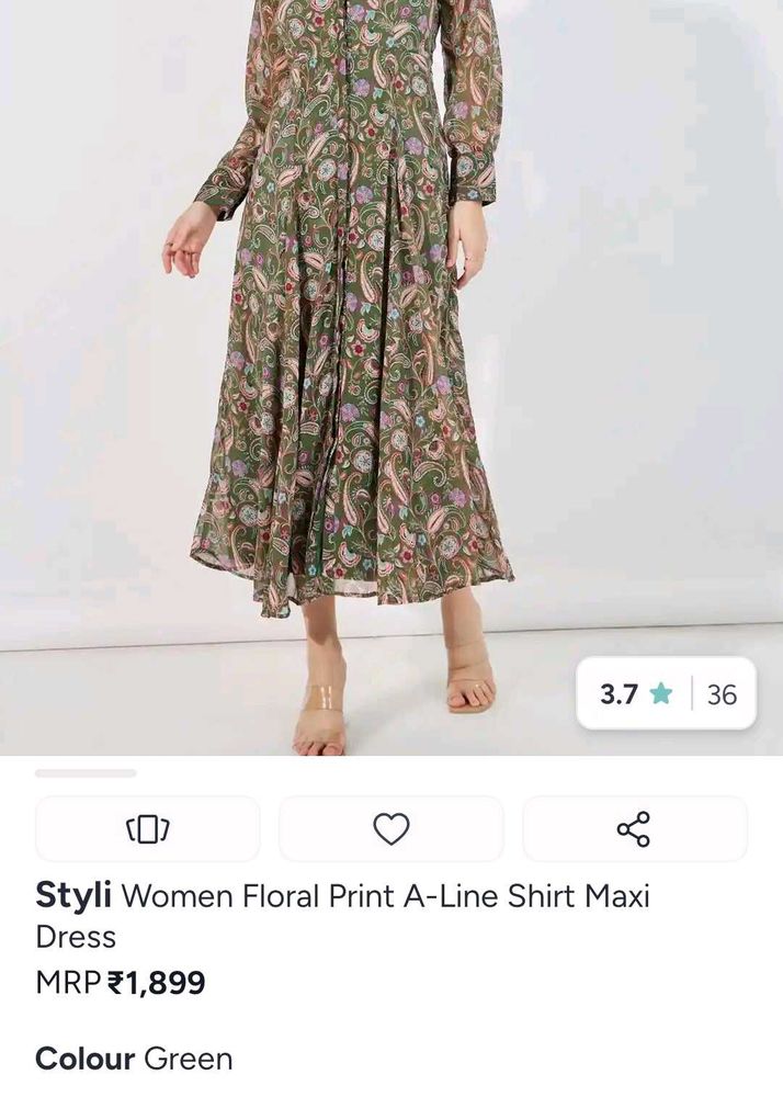Styli Women Floral Print Maxi Dress