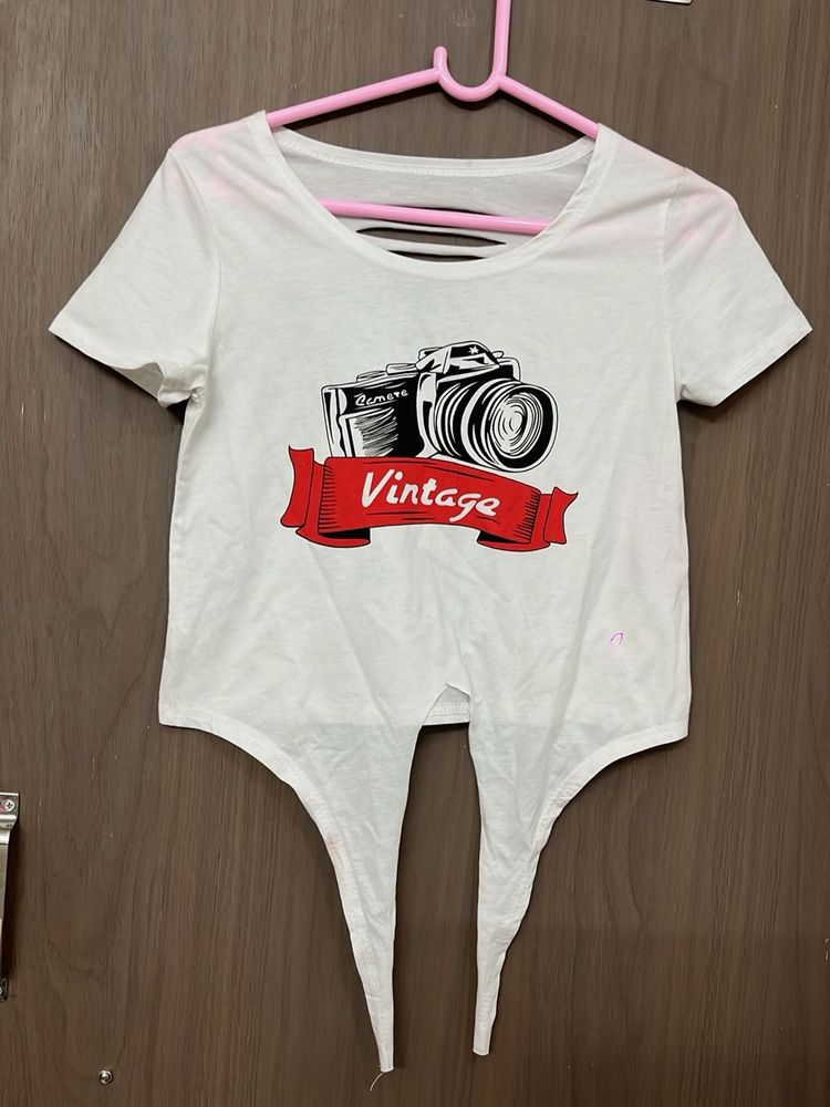 New Vintage Camera Graphic Tee for S and M