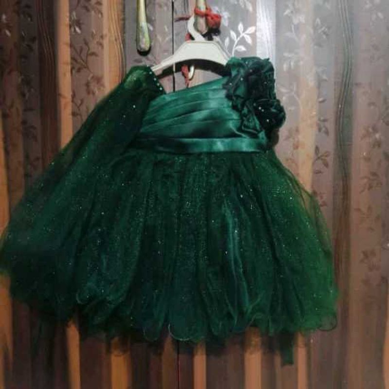 Sparkling Emerald Green Party Dress