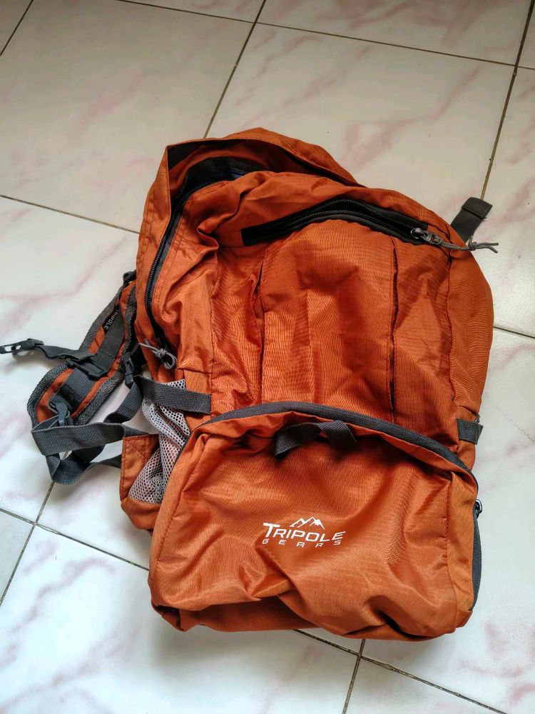 Orange Tripole Gears Backpack