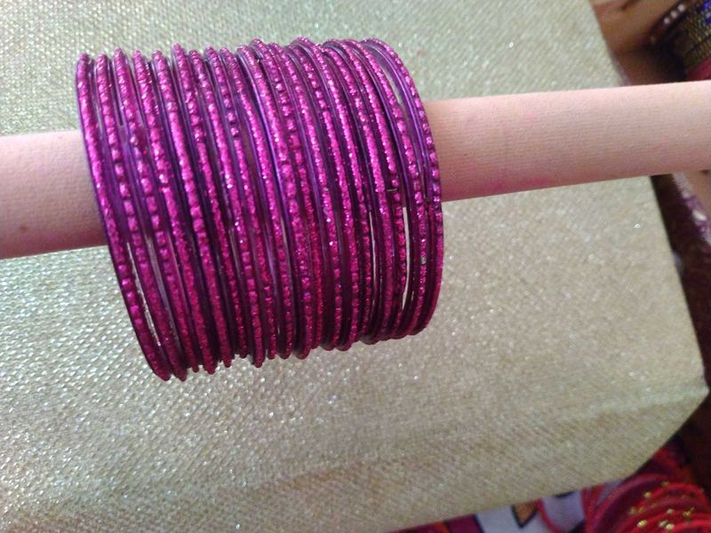 Pink Sparkle Bangles