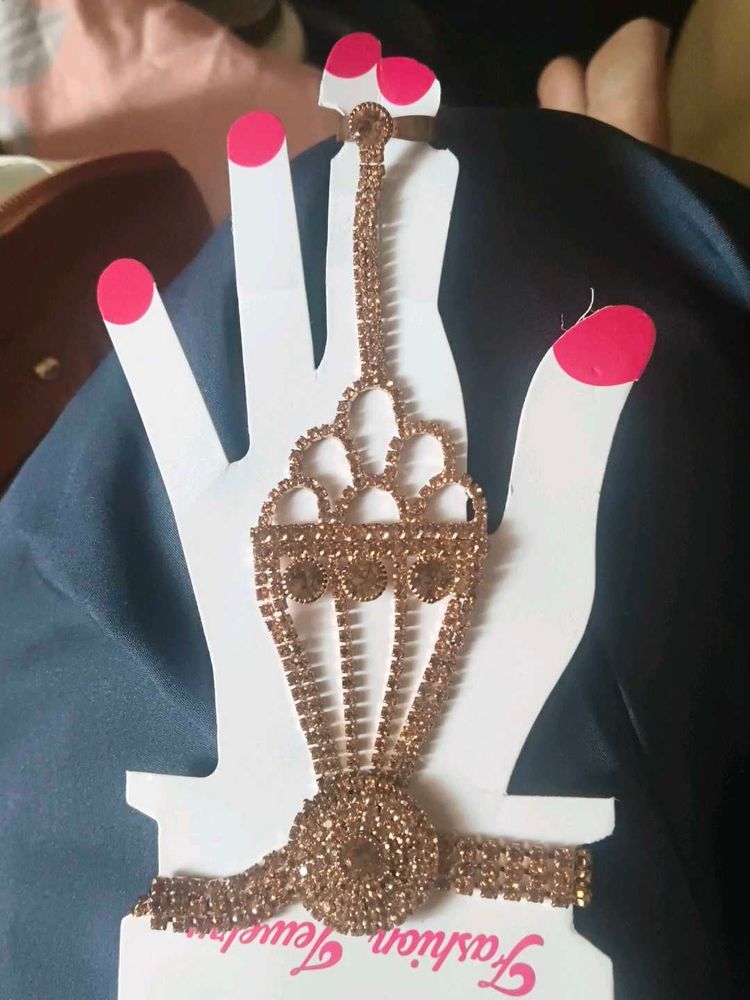 Stunning Rose Gold Hand Harness