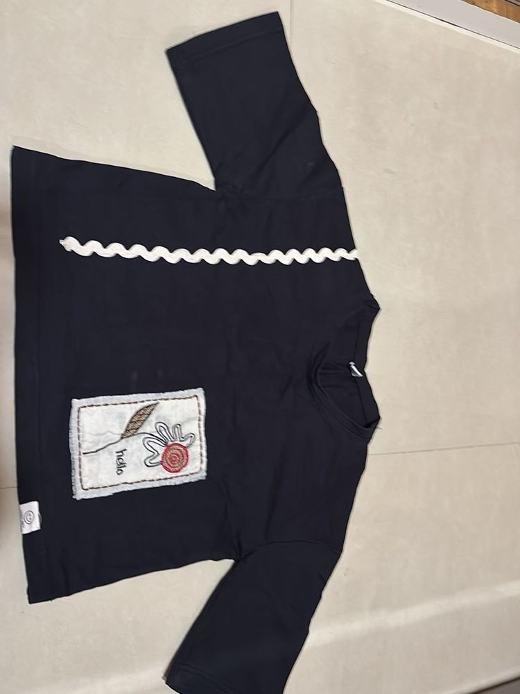 Chic black Graphic T-Shirt
