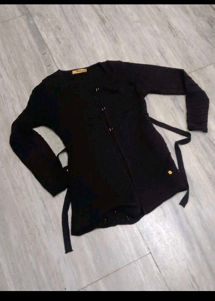 Stylish Black Cardigan