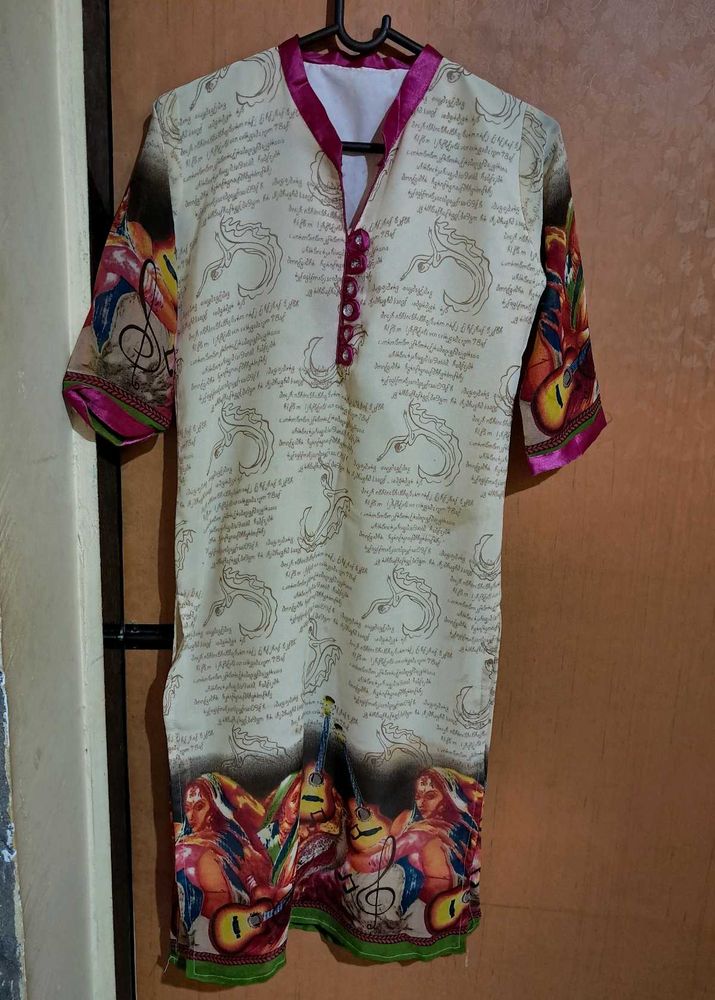 Beautiful Printed Long Kurti