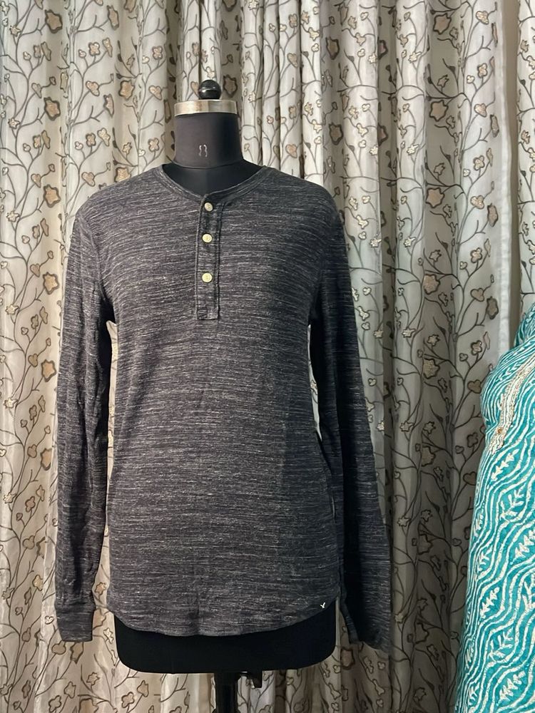 Men's Long Sleeve Henley Shirt