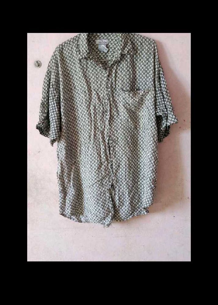 Vintage Patterned Button-Down