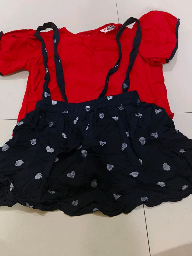 Kids Dungree With Top