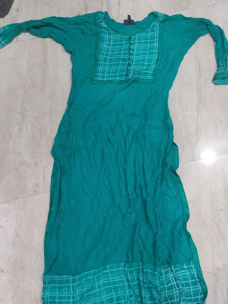 Teal Green Kurti