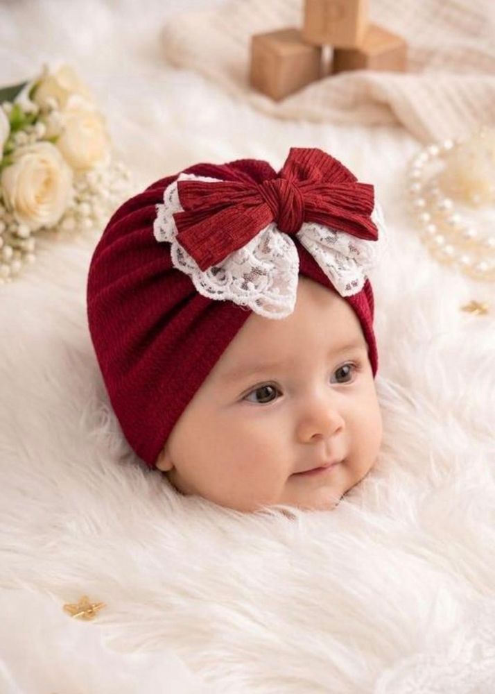 Baby Girl Turban Hat with Bow