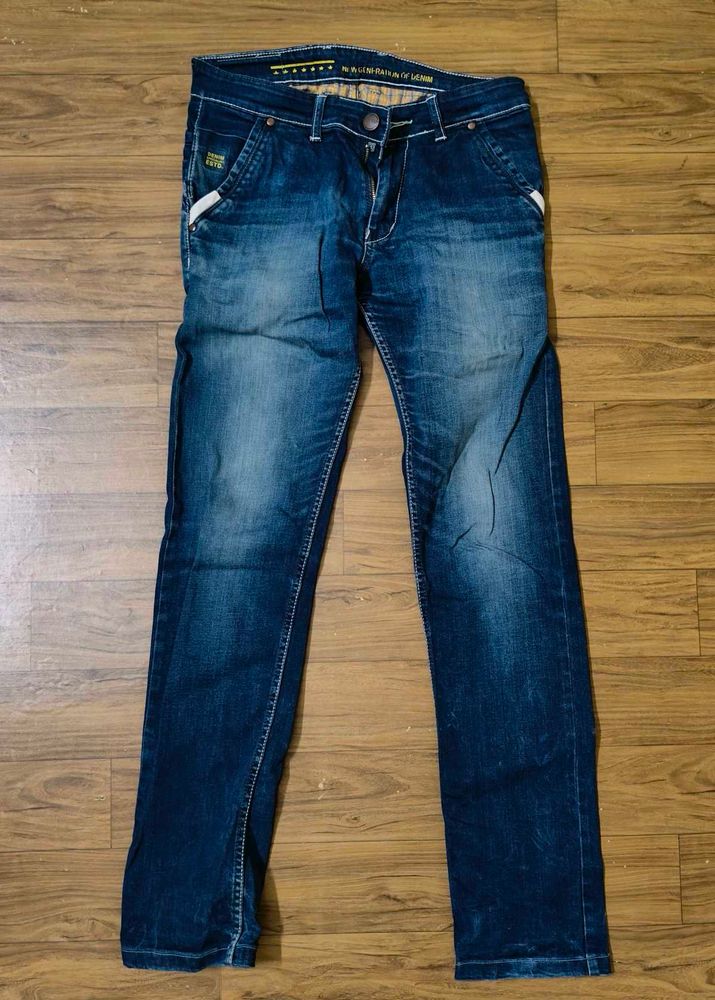 Baggy Vintage Look Blue Jeans