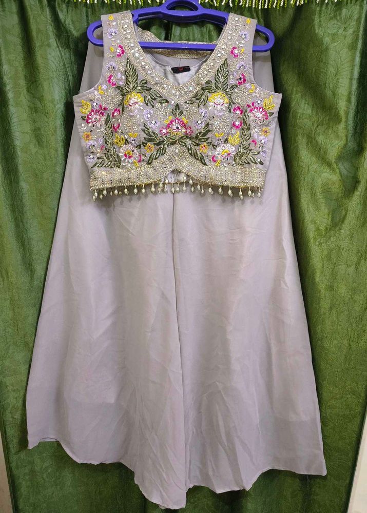 🔥 Indo western party wear shrug dress #New tag