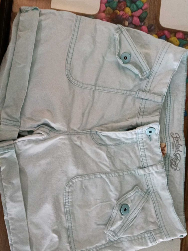 Cute Light Blue Denim Shorts