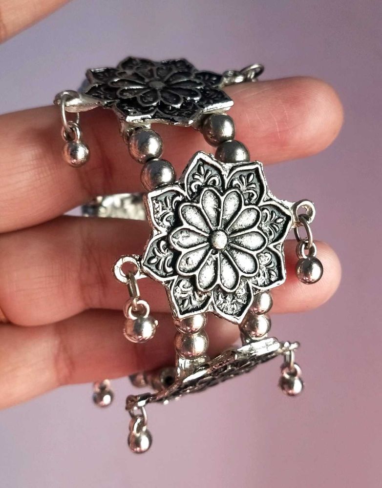 Silver Bracelet with Charms