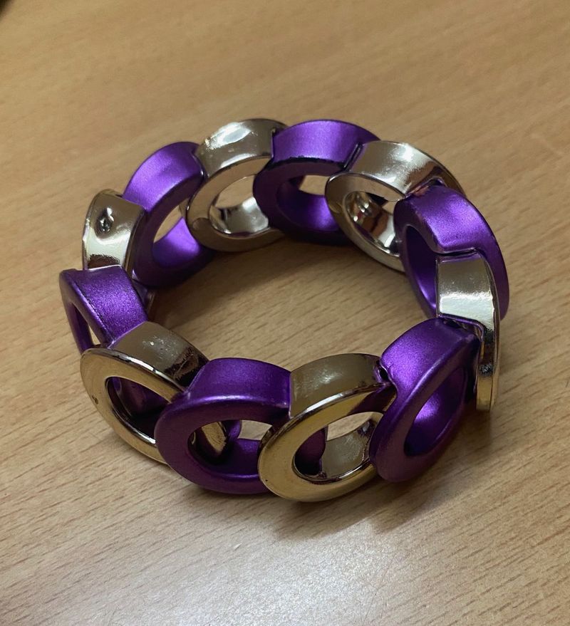 Purple &amp; silver Bracelet