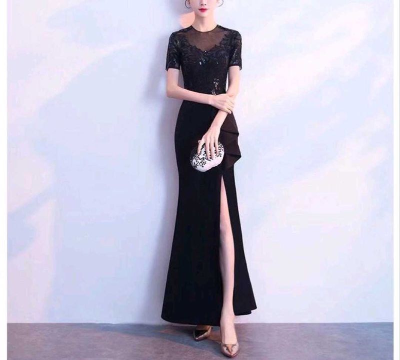 🖤 PRE-LOVED Elegant Black Sequin Evening Gown🖤