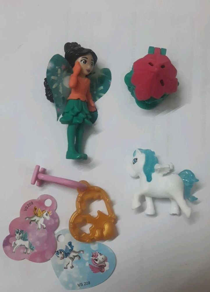 Kinder Joy Fairy and Unicorn Toy Lot