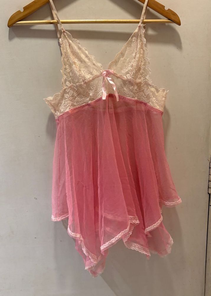 Lace Trim Babydoll Nightie