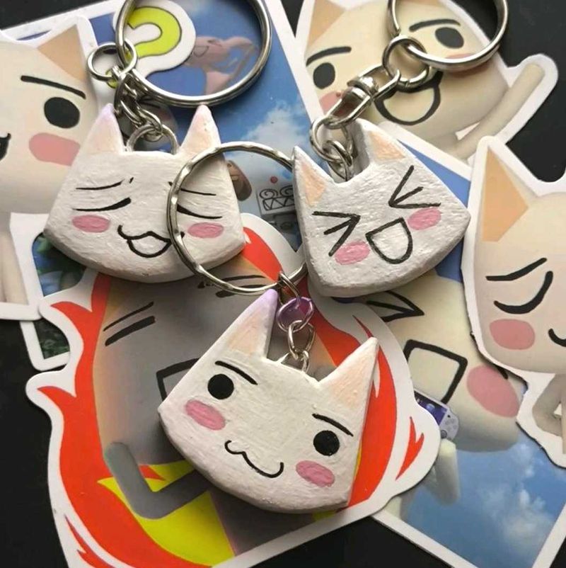 Toro Inoue Cat Keychains 🤍