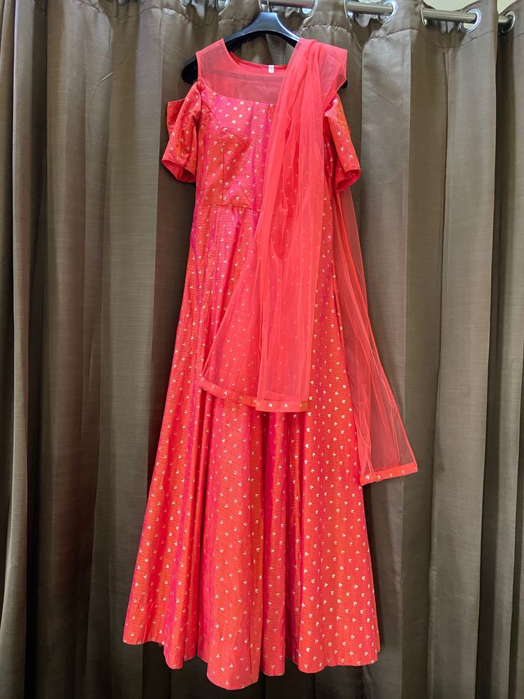 Long Dress With Matching Dupatta