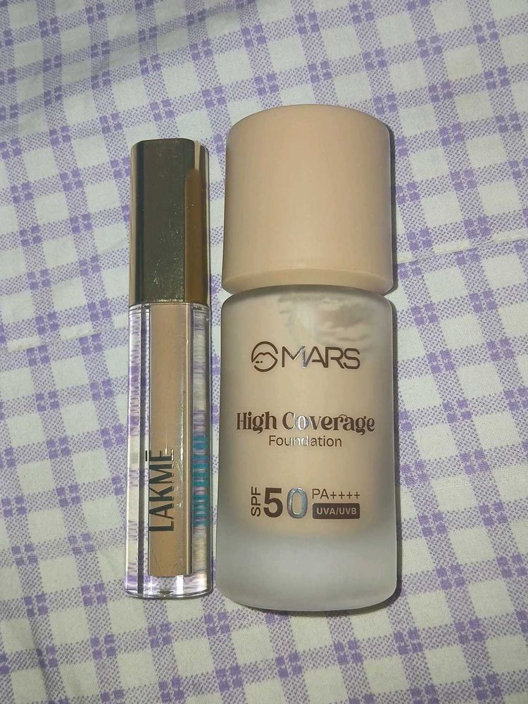 2 IN 1 Mars &amp; Lakme Foundation/Concealer Combo
