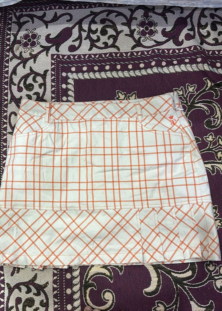 Coquette Checkered Mini Skirt