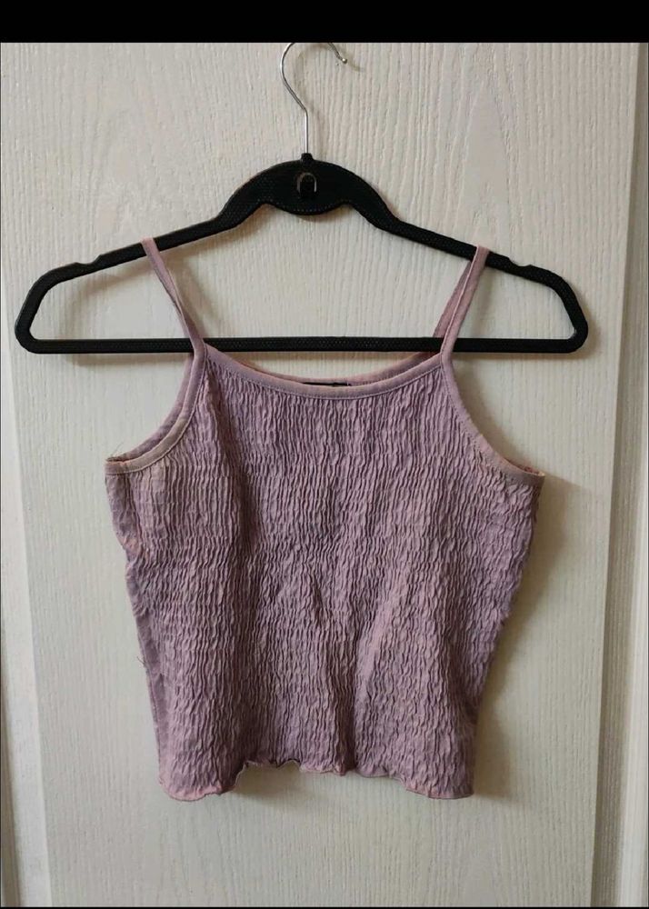 Smocked Spaghetti Strap Tank Top