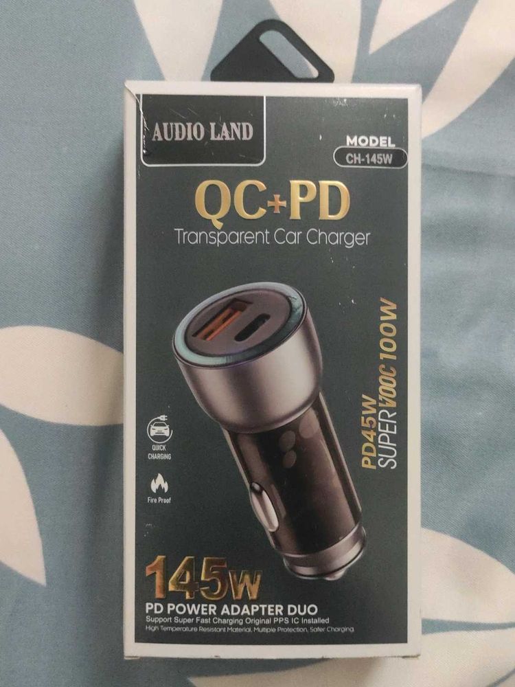 QC + PD Charger 145W with 3 in 1 Cable