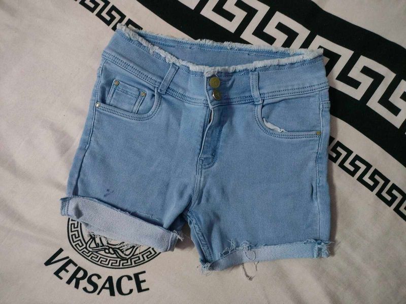Blue Denim Shorts
