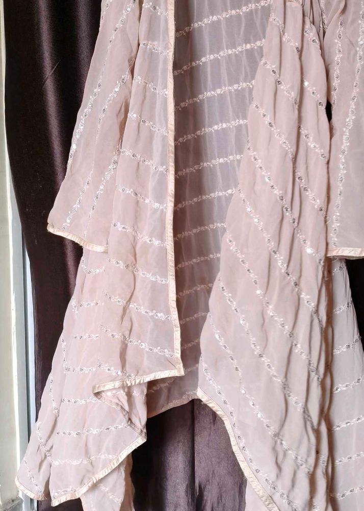 Elegant 3 Piece Kurta Shrug Set